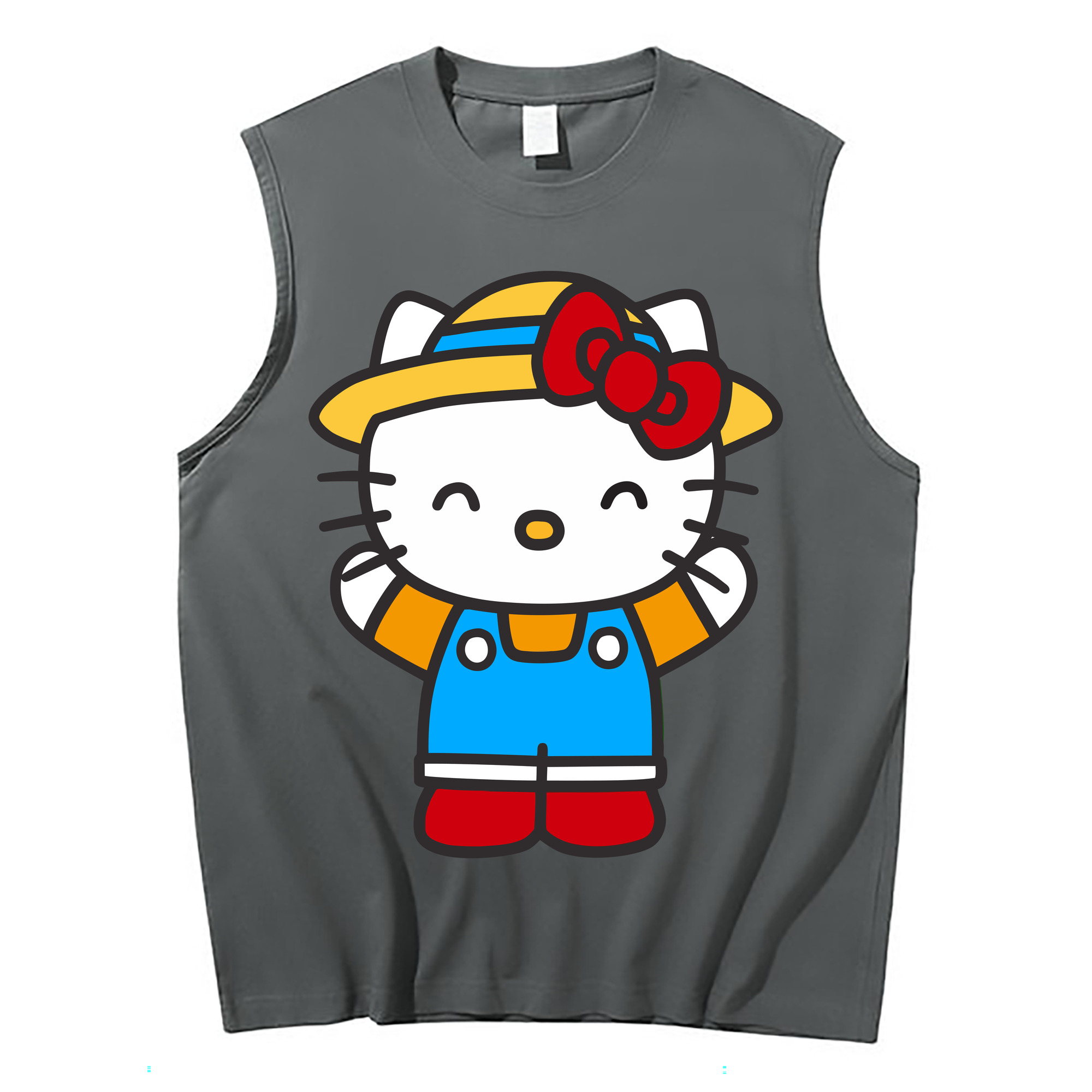（画像用） Hello Kitty ハローキティ コットン100％タンクトップ（フロントプリント）
